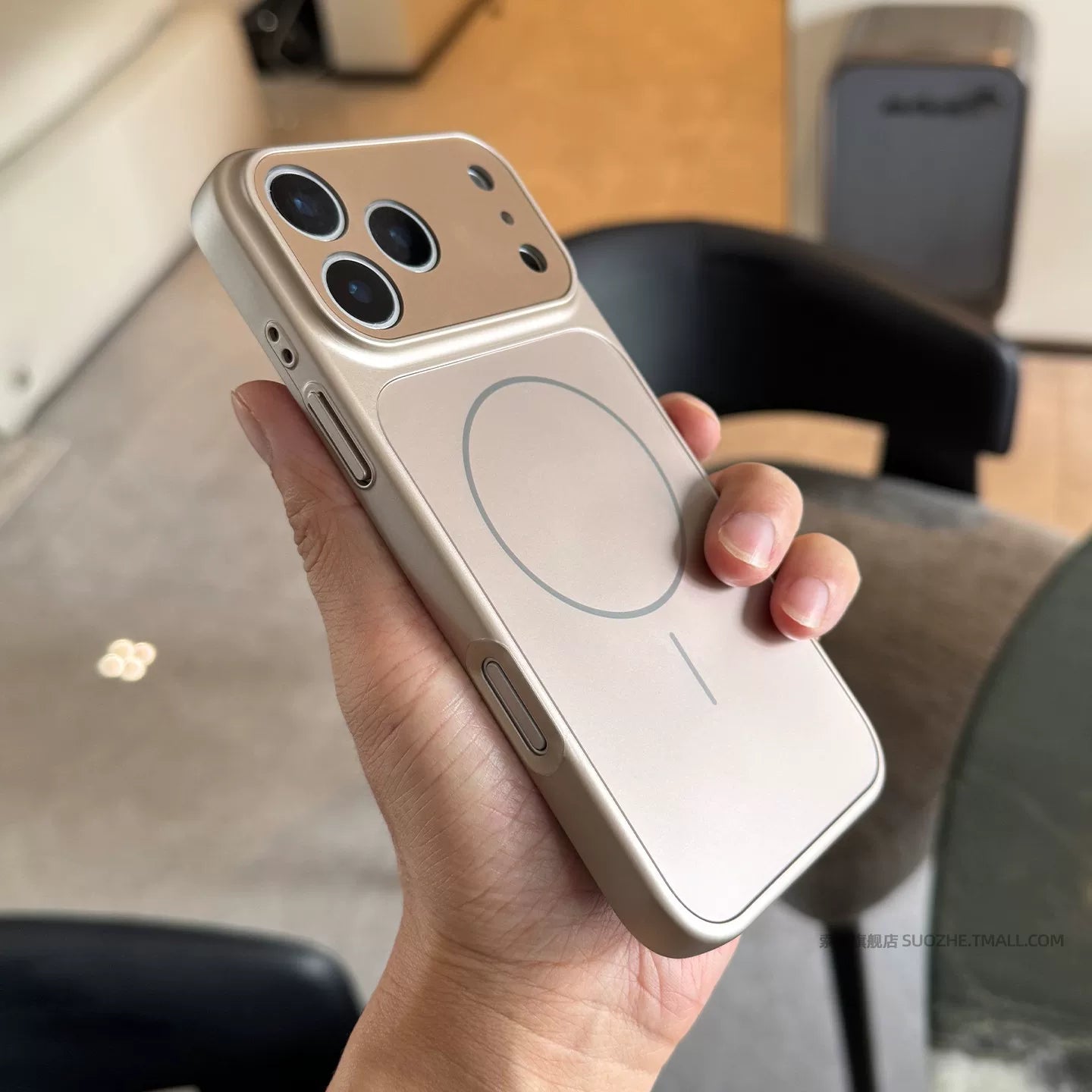 蘋果17promax手機殼自帶鏡頭膜iPhone16秒變17簡約個性鈦灰色細圈磁吸air電鍍膚感磨砂15全包14組3