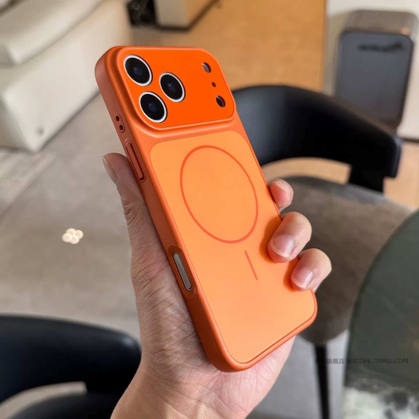 蘋果17promax手機殼自帶鏡頭膜iPhone16秒變17簡約個性鈦灰色細圈磁吸air電鍍膚感磨砂15全包14組3