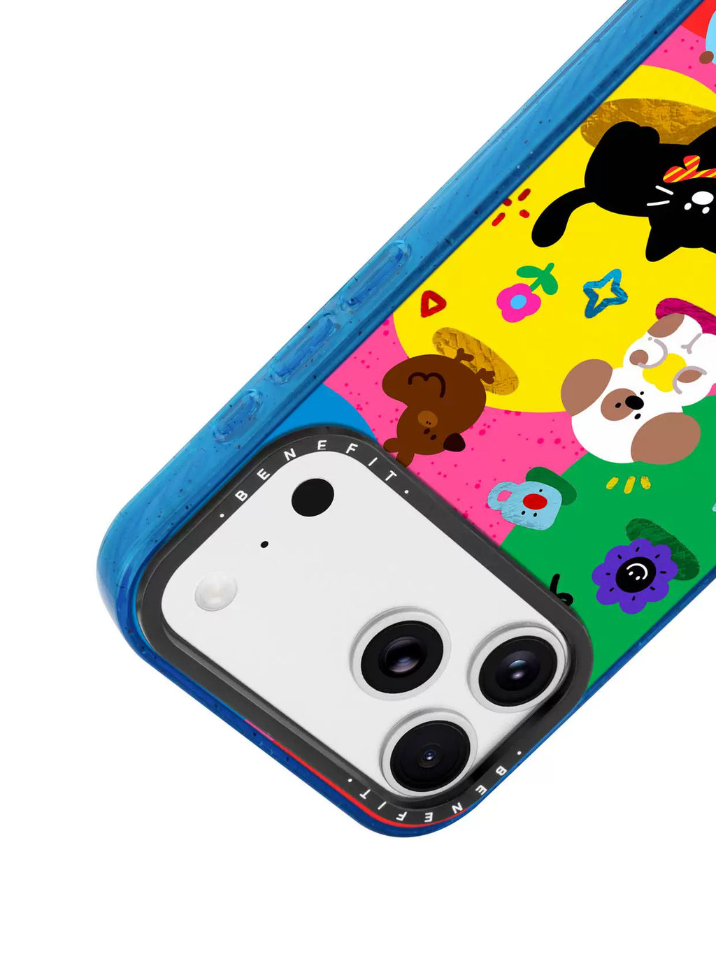 撞色拼接塗鴉小動物適用於iphone17promax蘋果16PRO晶盾磁吸手機殼15全新13組14冰河紋12防摔彩色邊框