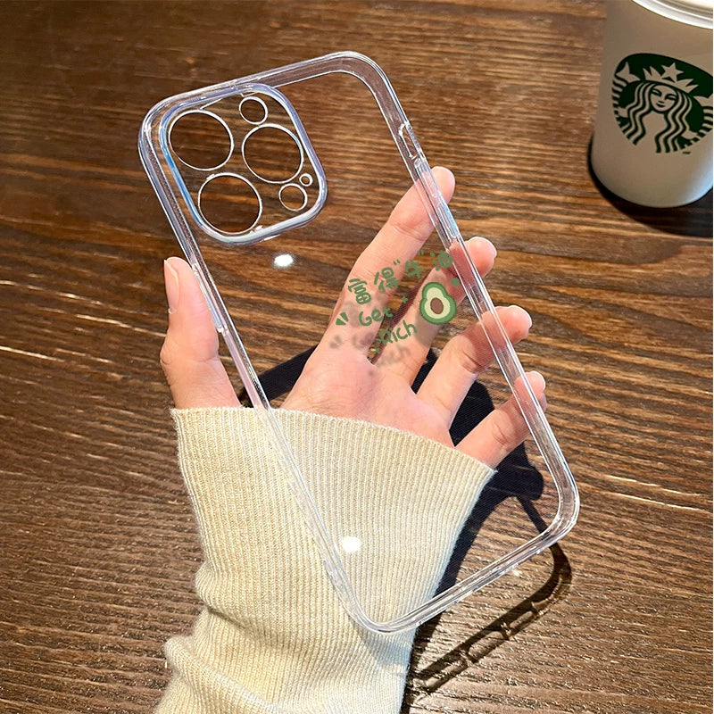 蘋果17/16手機殼iphone15女新款14plus透明13promax小清新水果12mini夏日11好看xs矽膠Air套軟xr