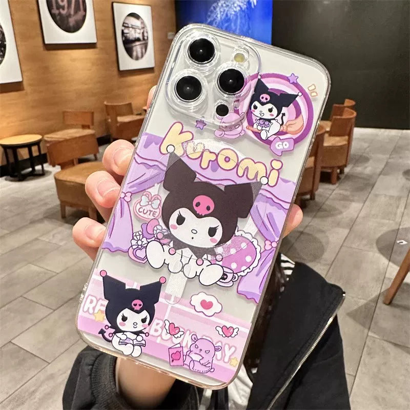 磁吸適用蘋果16pro手機殼iPhone17promax新款13可愛15庫洛米美樂蒂12卡通女11趣味閨蜜14plus無線充電